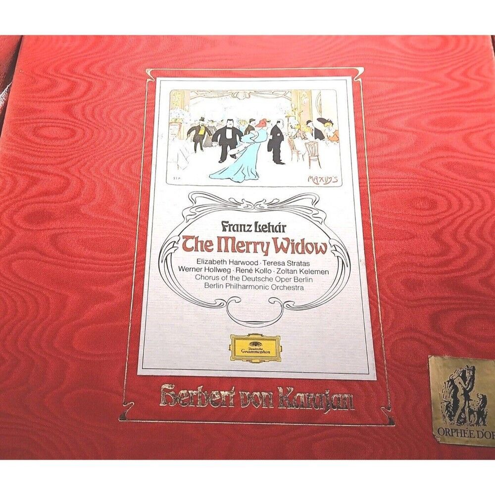 Franz Lehar, The Merry Widow, LP records BOXED SET, 2 LPs, GERMANY 1973 MINTY